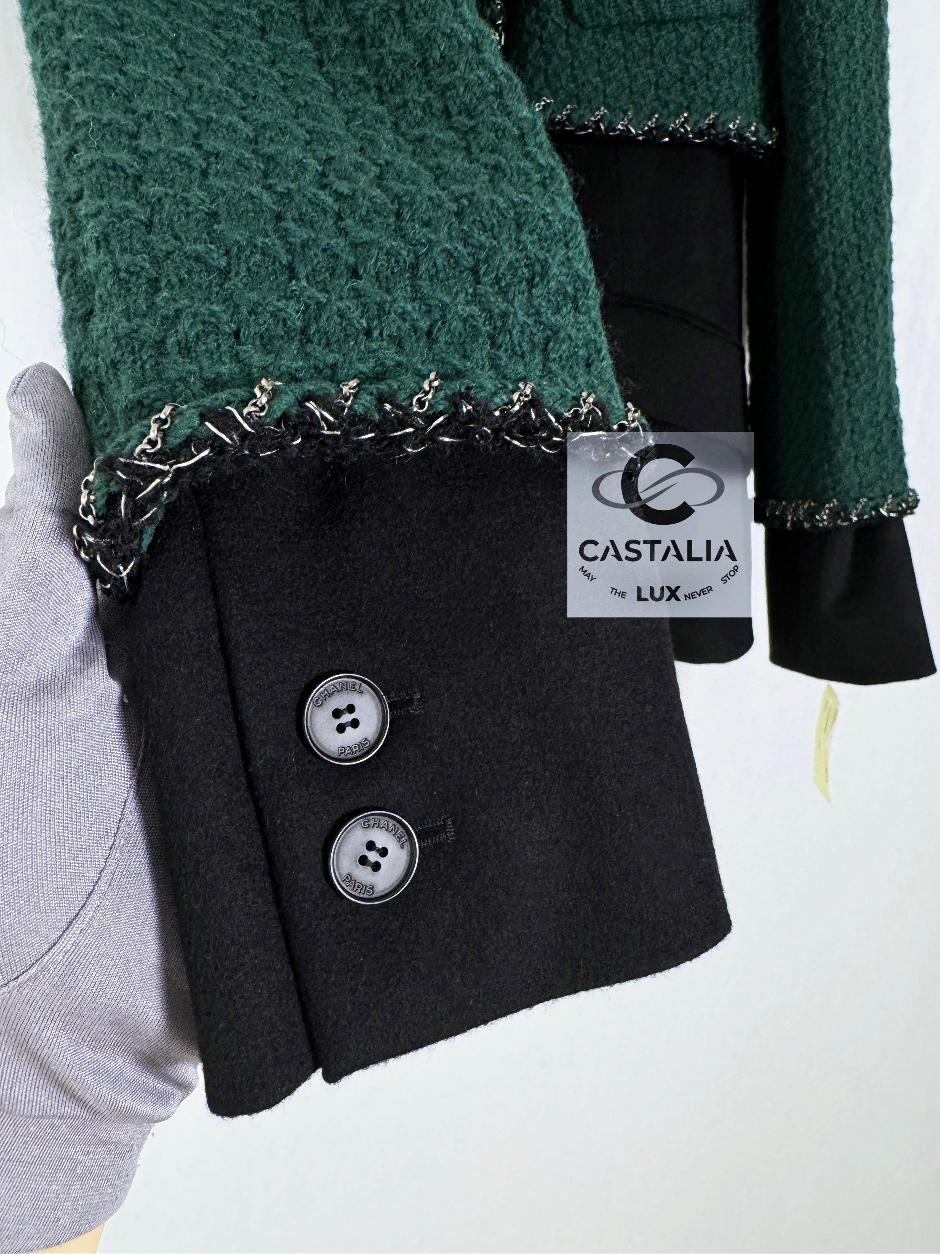 Chanel 9K$ New Chain Trim Jacket with Jewel Buttons 5