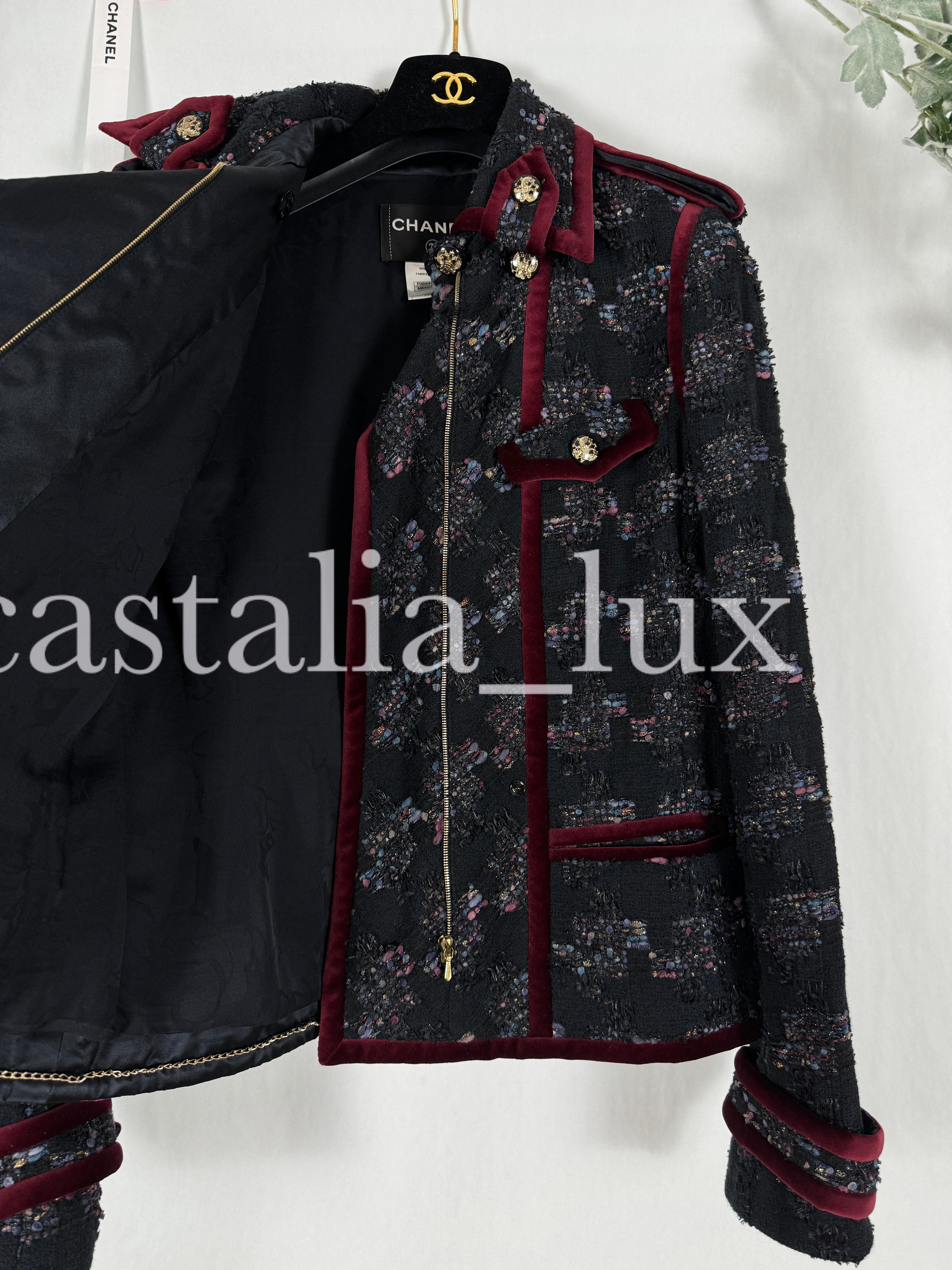 Chanel 9K$ New Extremely Rare Black Tweed Jacket 8