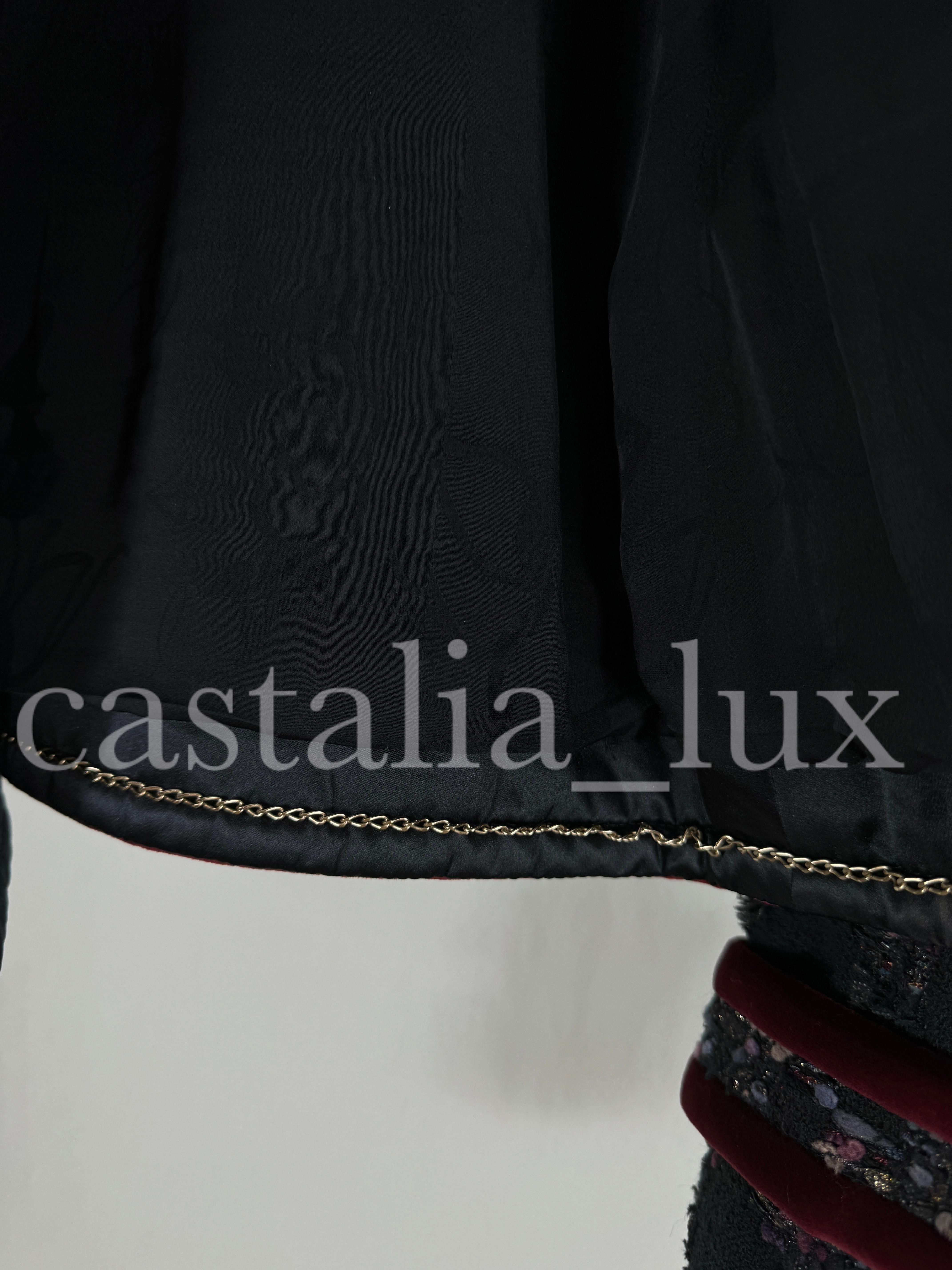 Chanel 9K$ New Extremely Rare Black Tweed Jacket 11