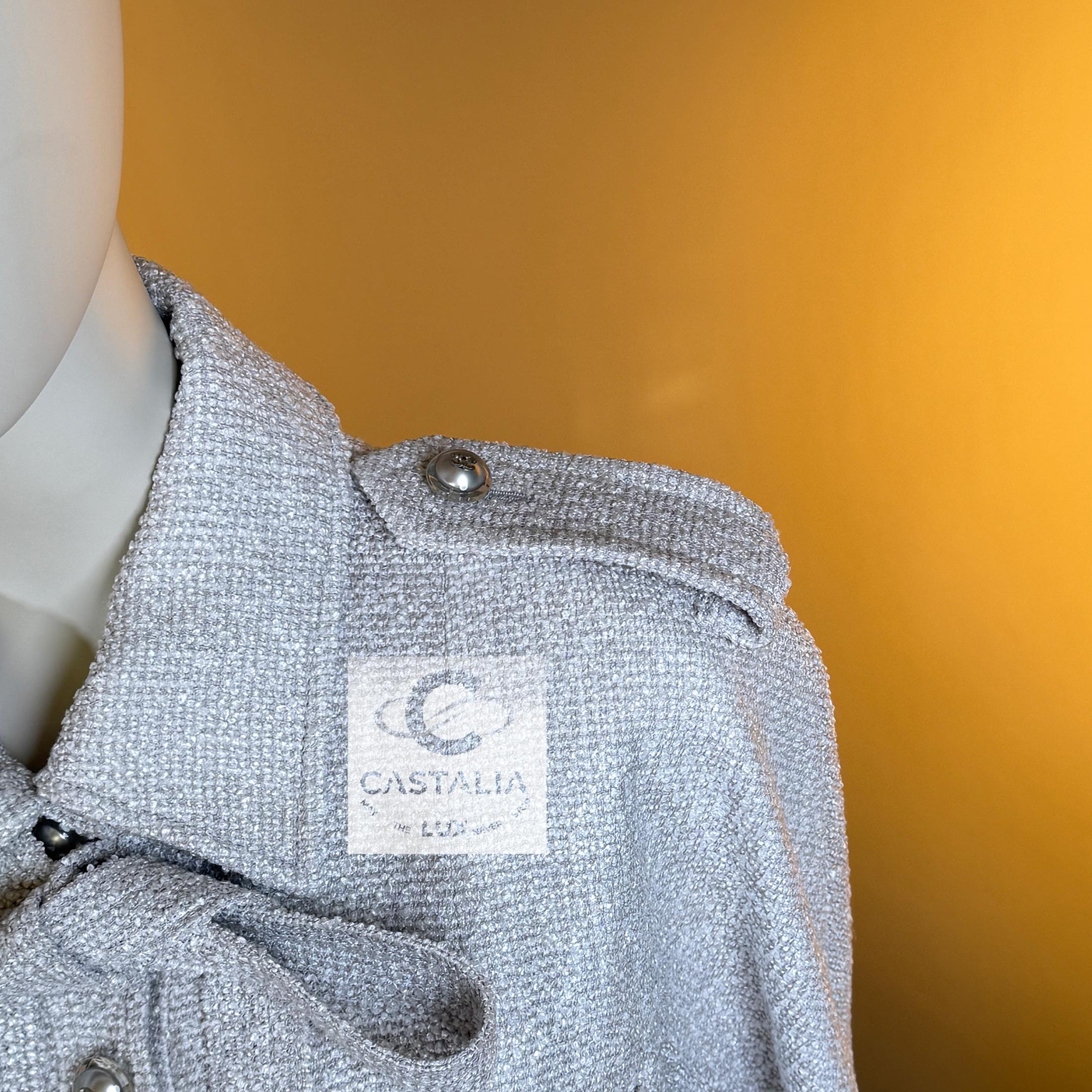CHANEL 9K$ New Interstellar Schimmer Tweed Jacke 42 FR im Angebot 9