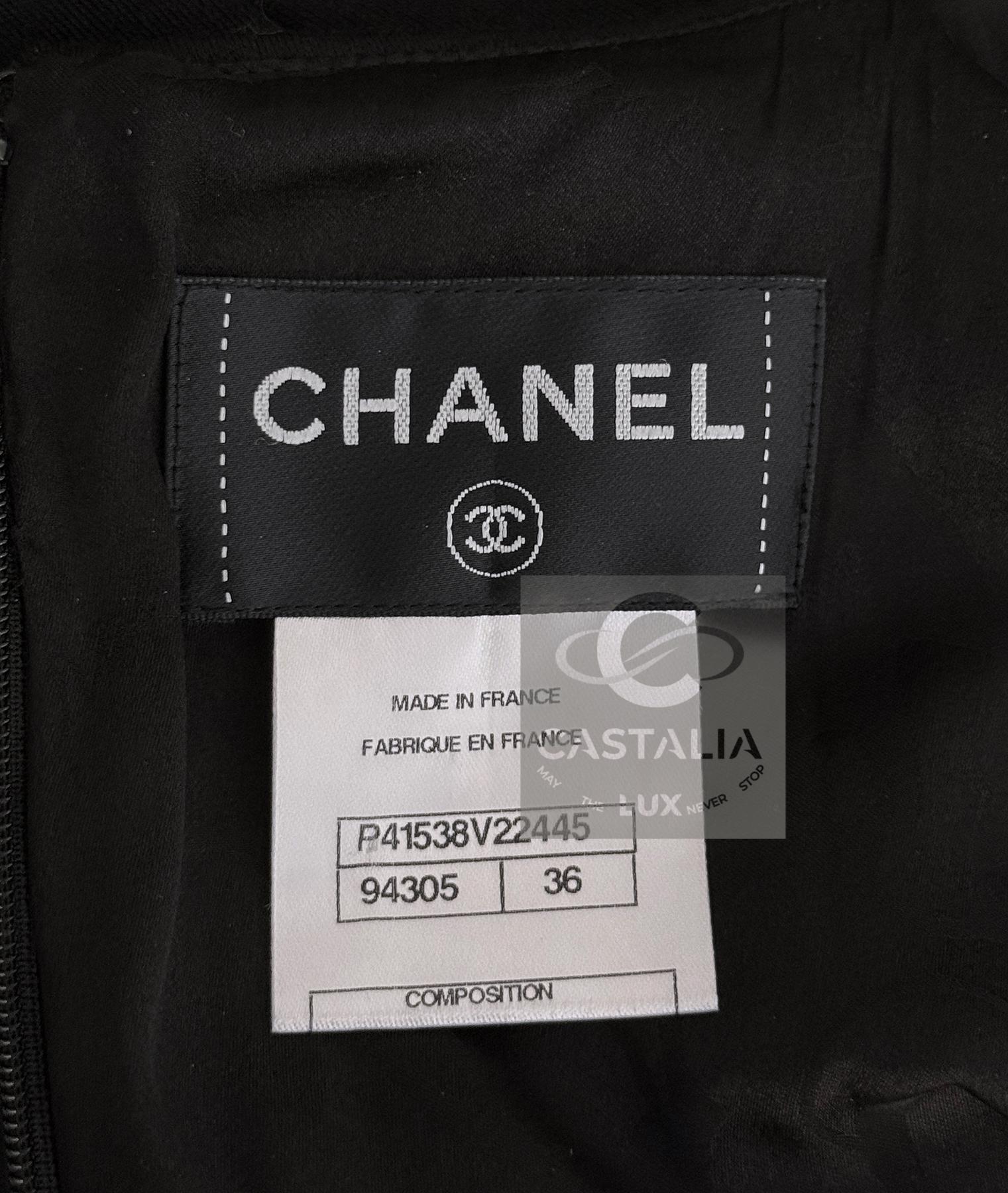 Chanel 9K$ New Paris / Byzance Relic Abito nero 36 FR in vendita 13
