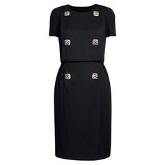 CHANEL 9K$ New Paris / Byzance Relic Schwarz Kleid 36 FR