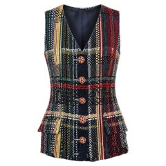 CHANEL, 9K$, chaqueta-chaleco de tweed con lazo, nueva, París/Dubái, talla 36 FR