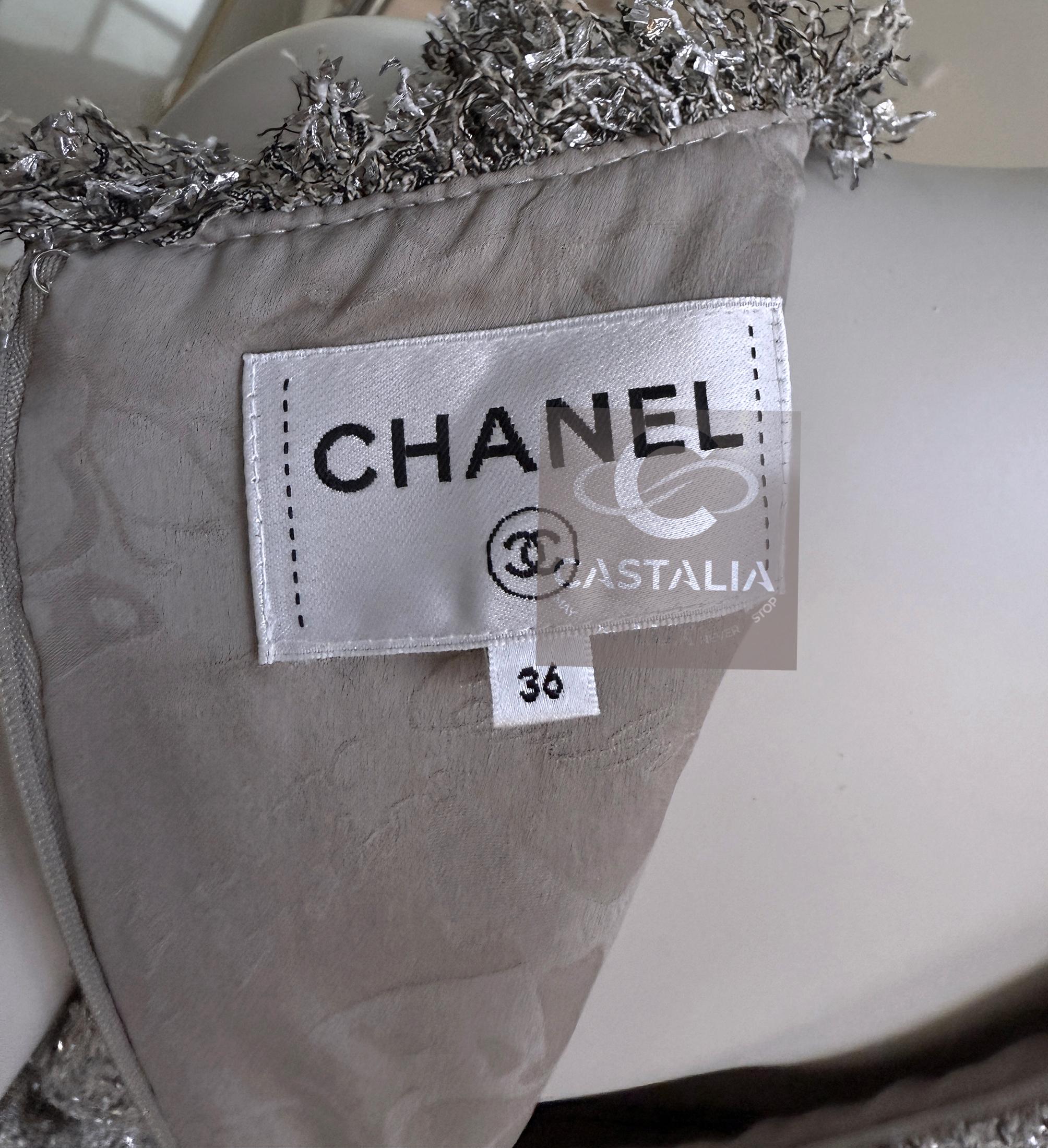 CHANEL 9K$ New Paris / Griechenland Tweed Belted Kleid 36 FR im Angebot 12