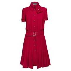 Chanel 9K$ New Paris / Monte-Carlo Iconic Burgundy Tweed Dress 40 FR