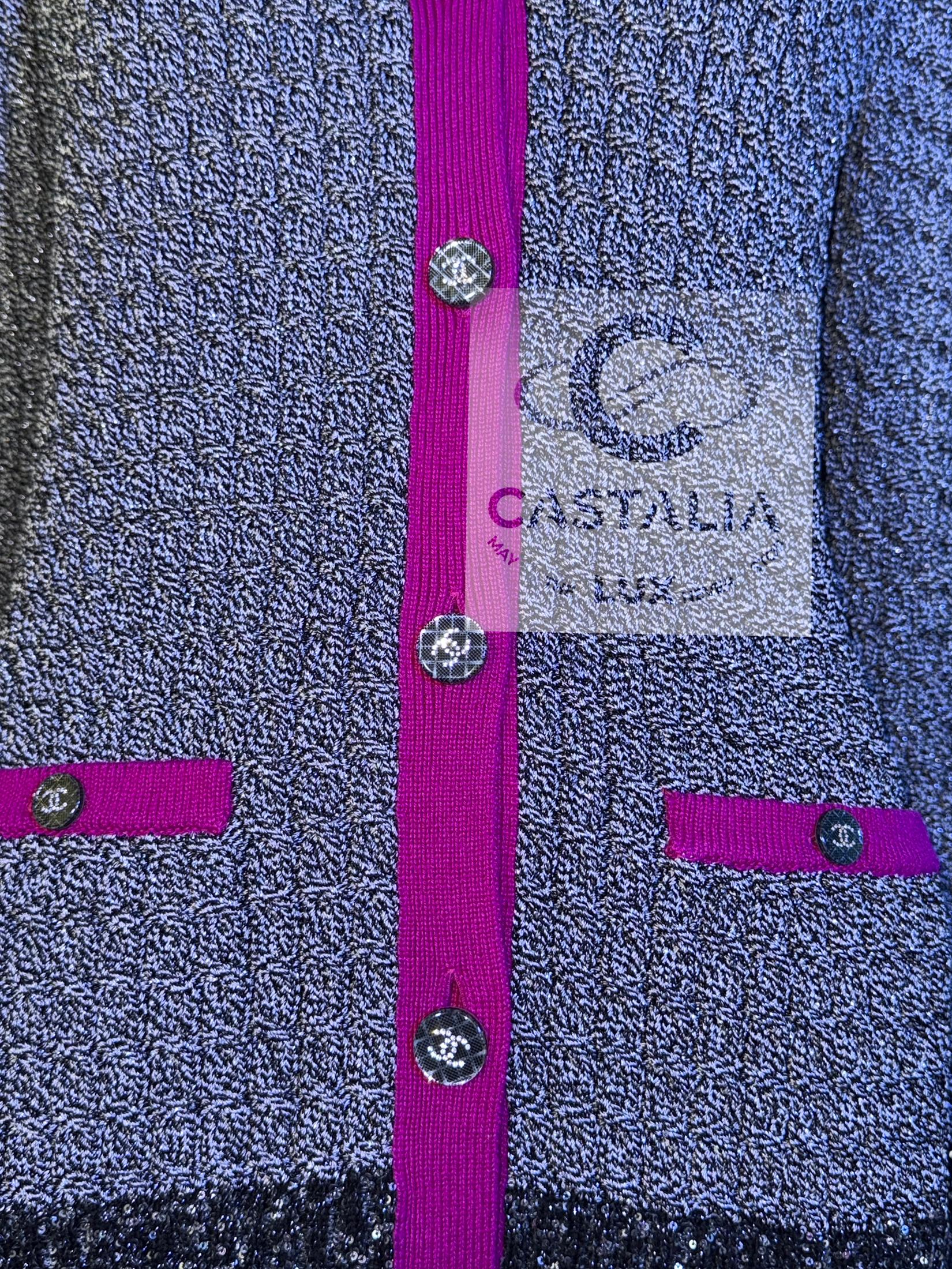 Chanel 10K$ New Sequin Embellished Ensemble 34 FR en vente 8