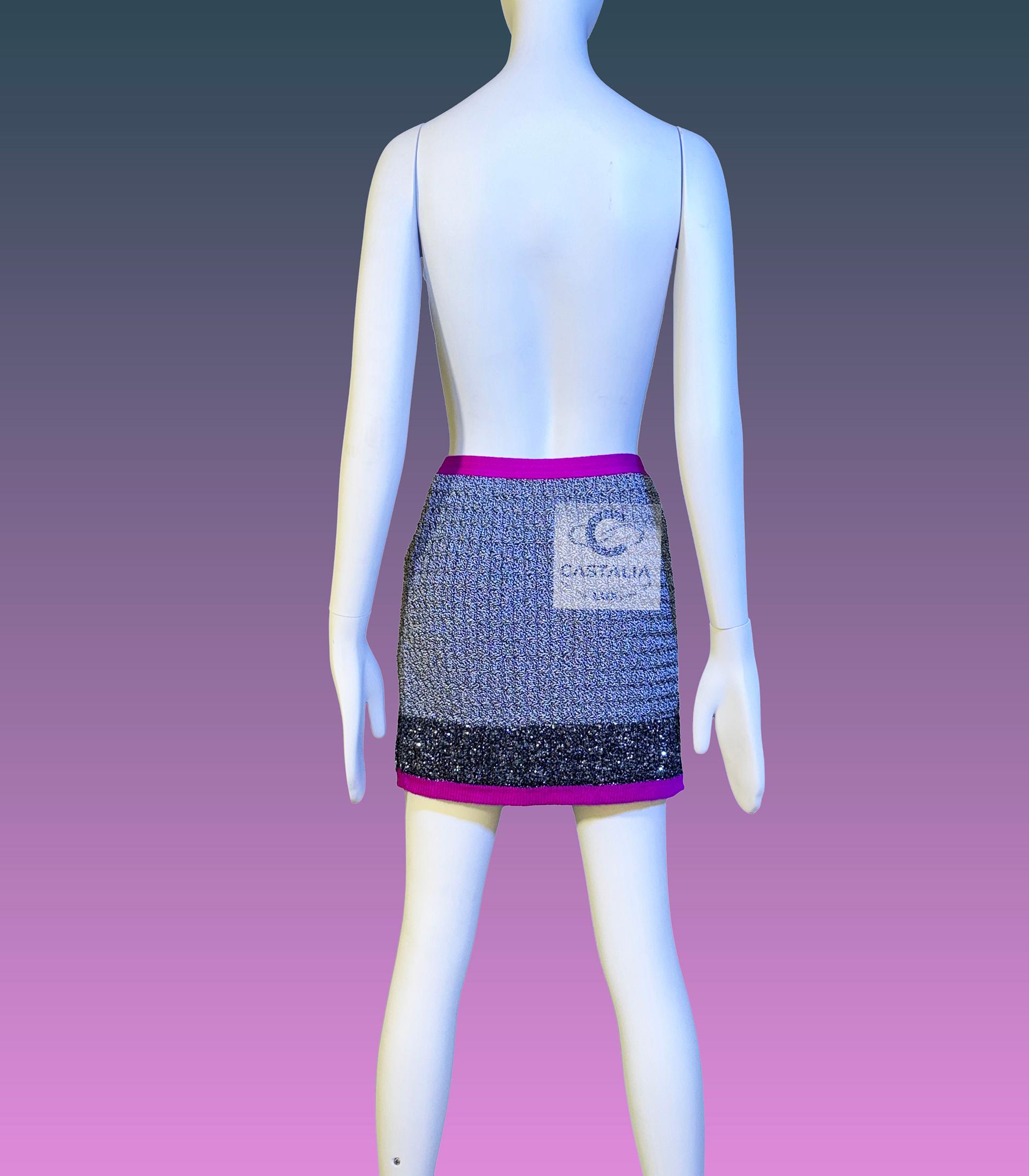 Chanel 10K$ New Sequin Embellished Ensemble 34 FR en vente 10