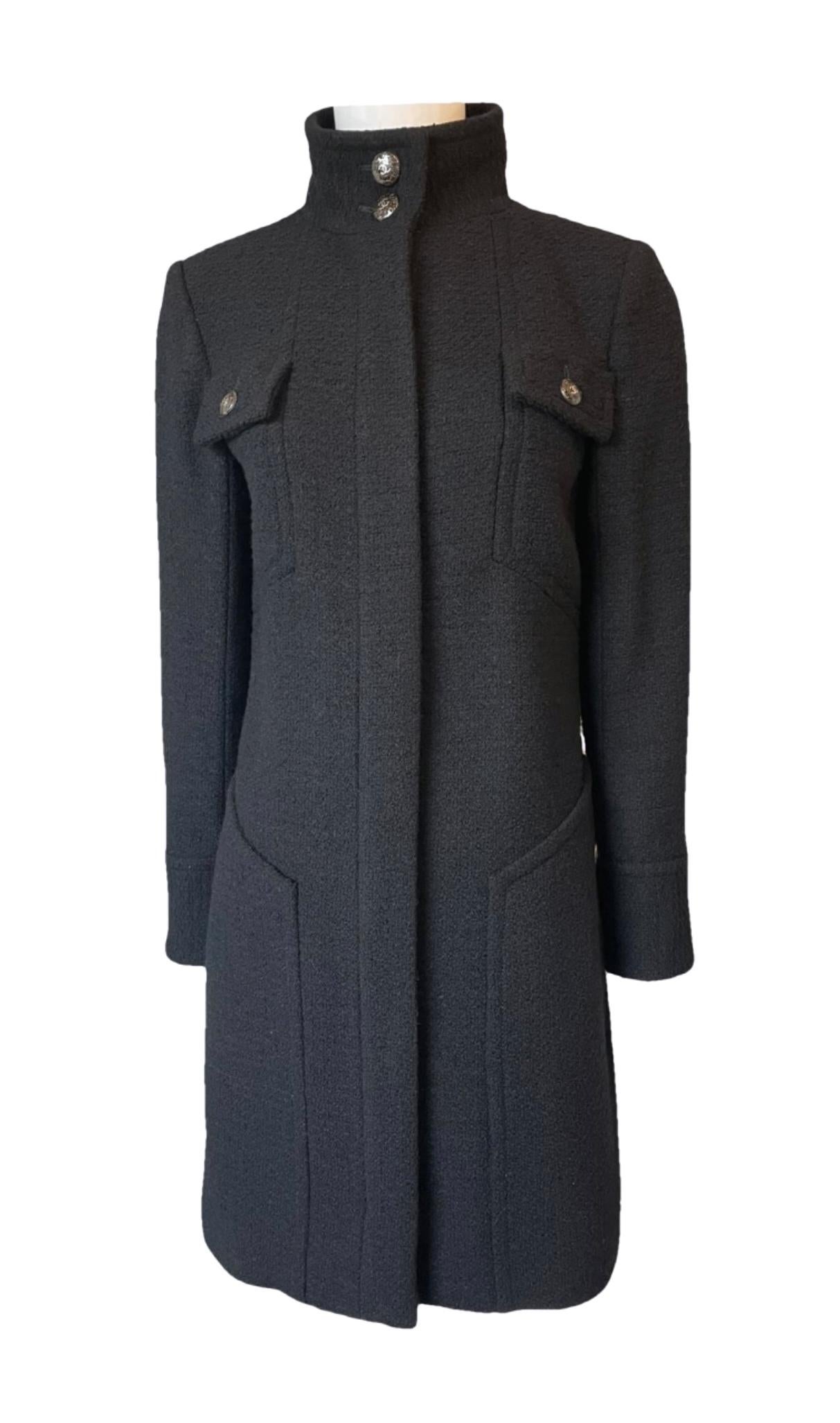 Chanel 9K$ New Supermarket Collection Black Tweed Coat 2