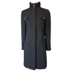 Chanel 9K$ New Supermarket Collection Black Tweed Coat