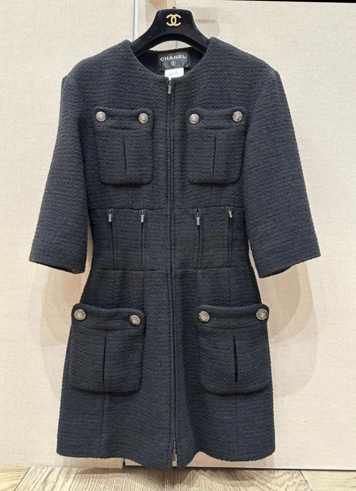 Chanel 9K$ New Supermarket Collection Black Tweed Jacket 2