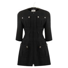 Chanel 9K$ Neu Supermarket Kollektion Schwarze Tweed-Jacke aus Schwarz