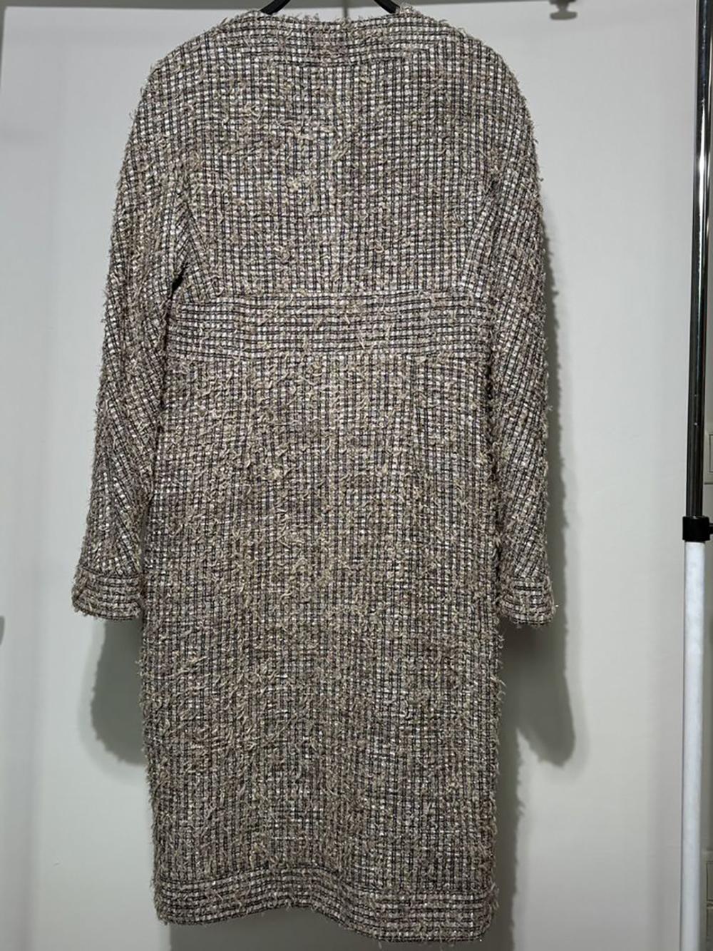 Chanel 9K$ Parigi / Egitto Giacca in tweed beige da passerella 38 FR in vendita 2