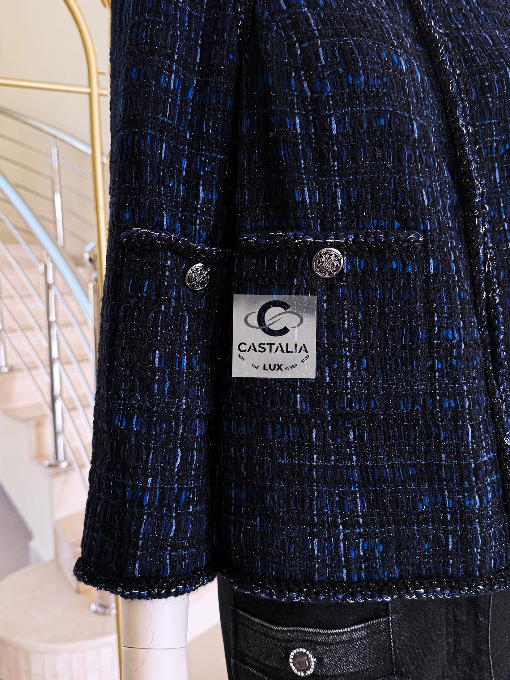 Chanel 9K$ París / Shanghai Chaqueta de tweed Lesage 38 FR en venta 11