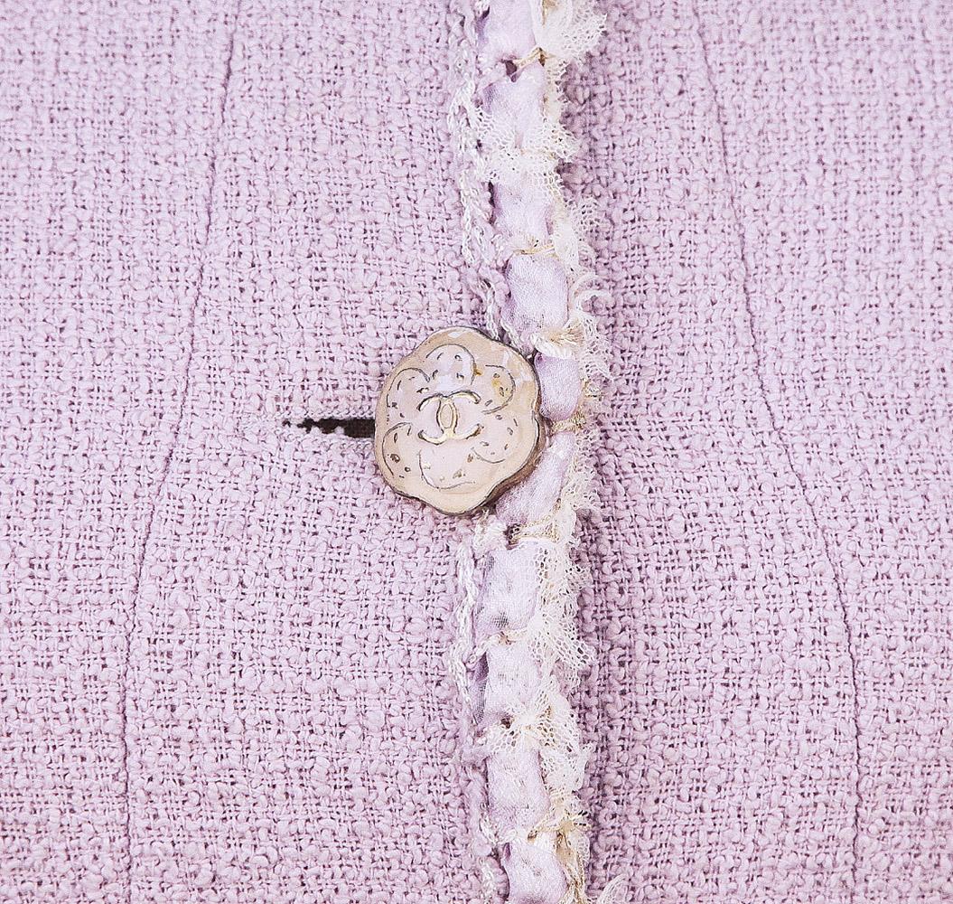 Chanel 9K$ Paris / Versailles Lavender Tweed Jacket 40 FR 4