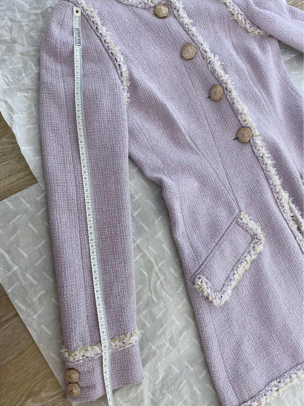 Chanel 9K$ Paris / Versailles Lavender Tweed Jacket 40 FR 9