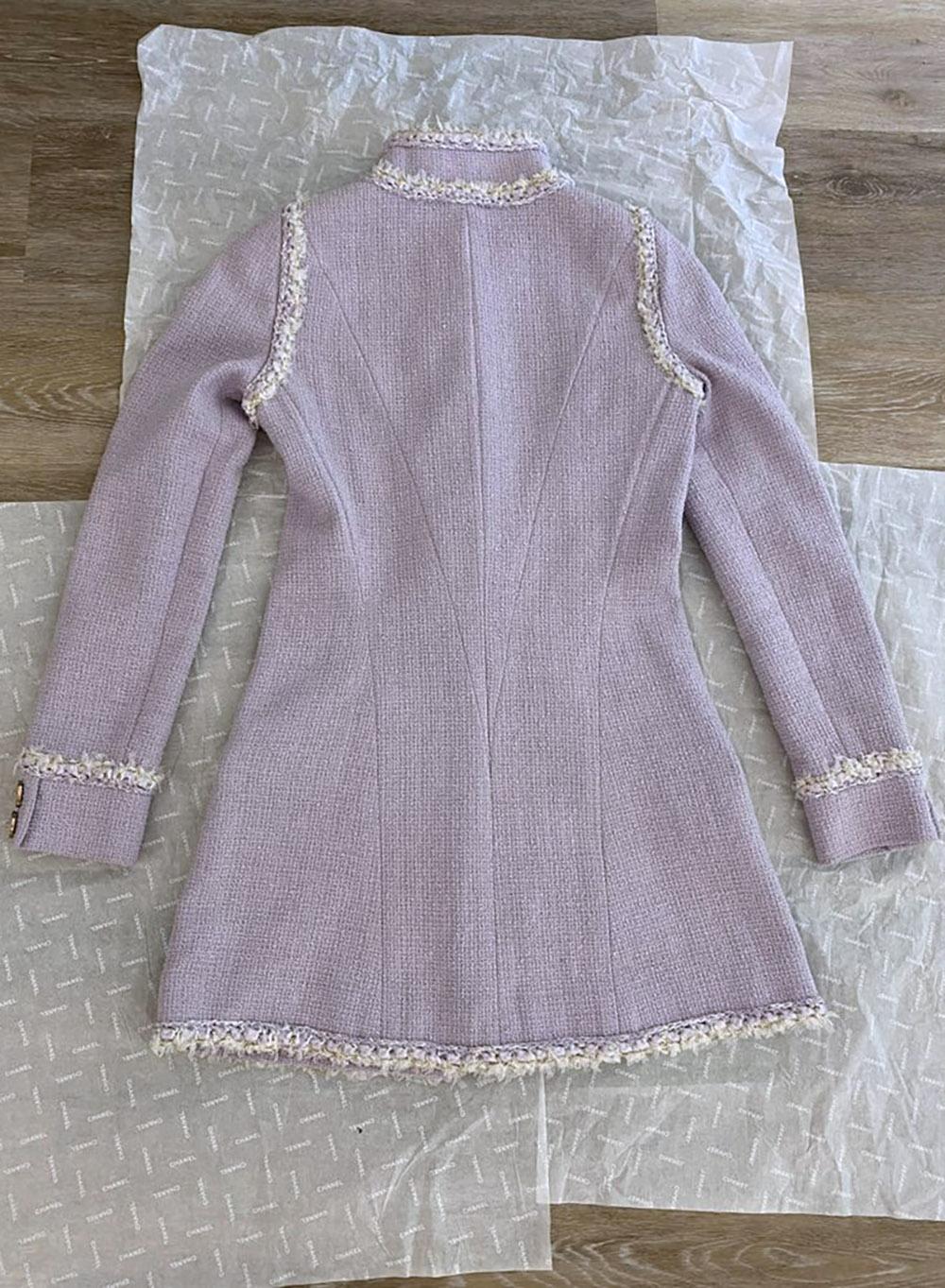 Chanel 9K$ Paris / Versailles Lavender Tweed Jacket 40 FR 10