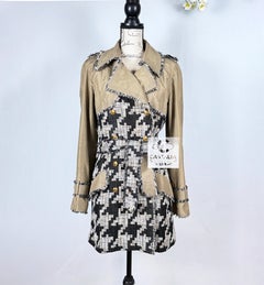 CHANEL 9K$ Rarest Vogue Cover Tweed Trench Coat 36 FR