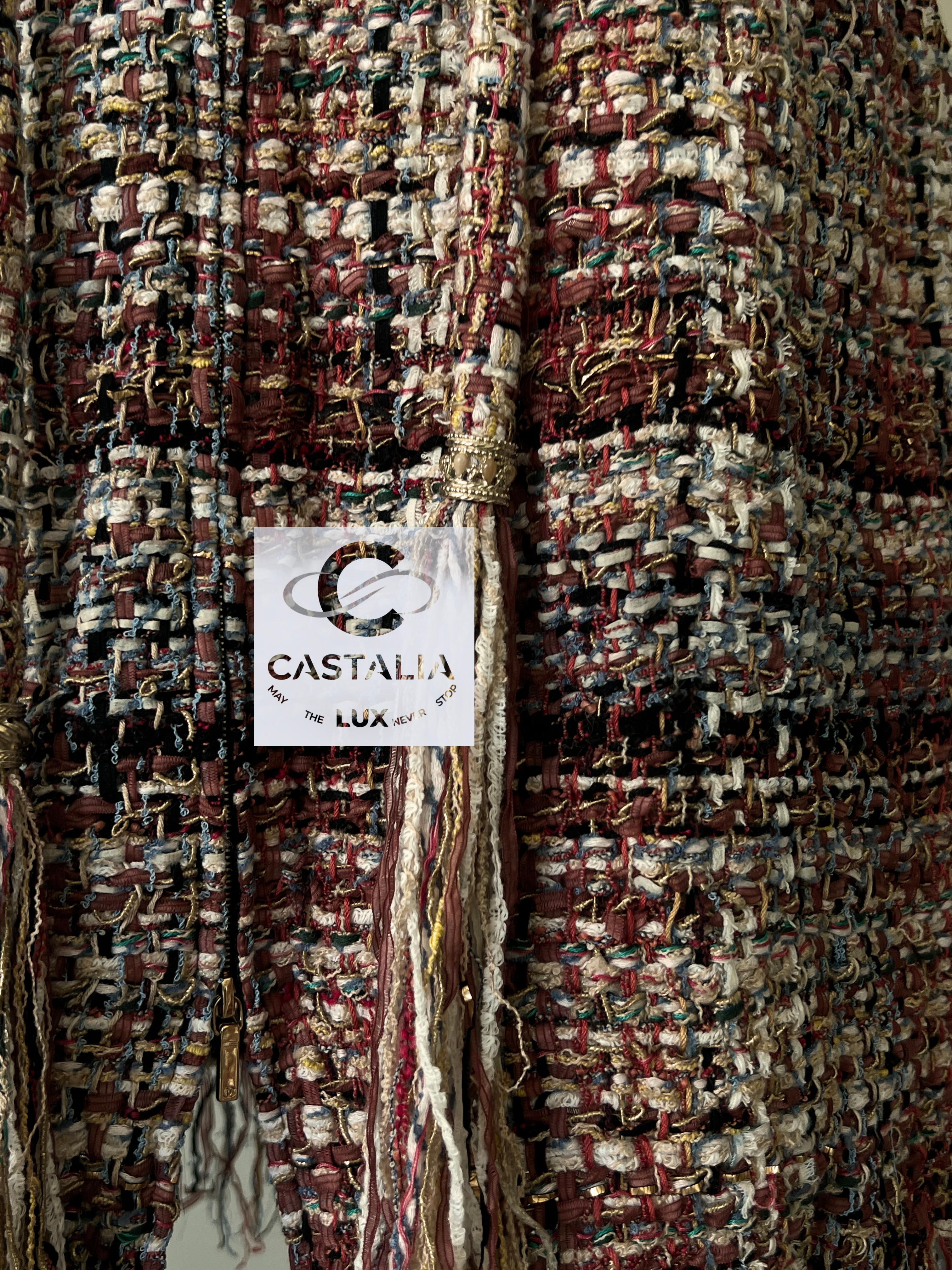 Chanel 9K$ Ribbon Tweed Runway Dress 7