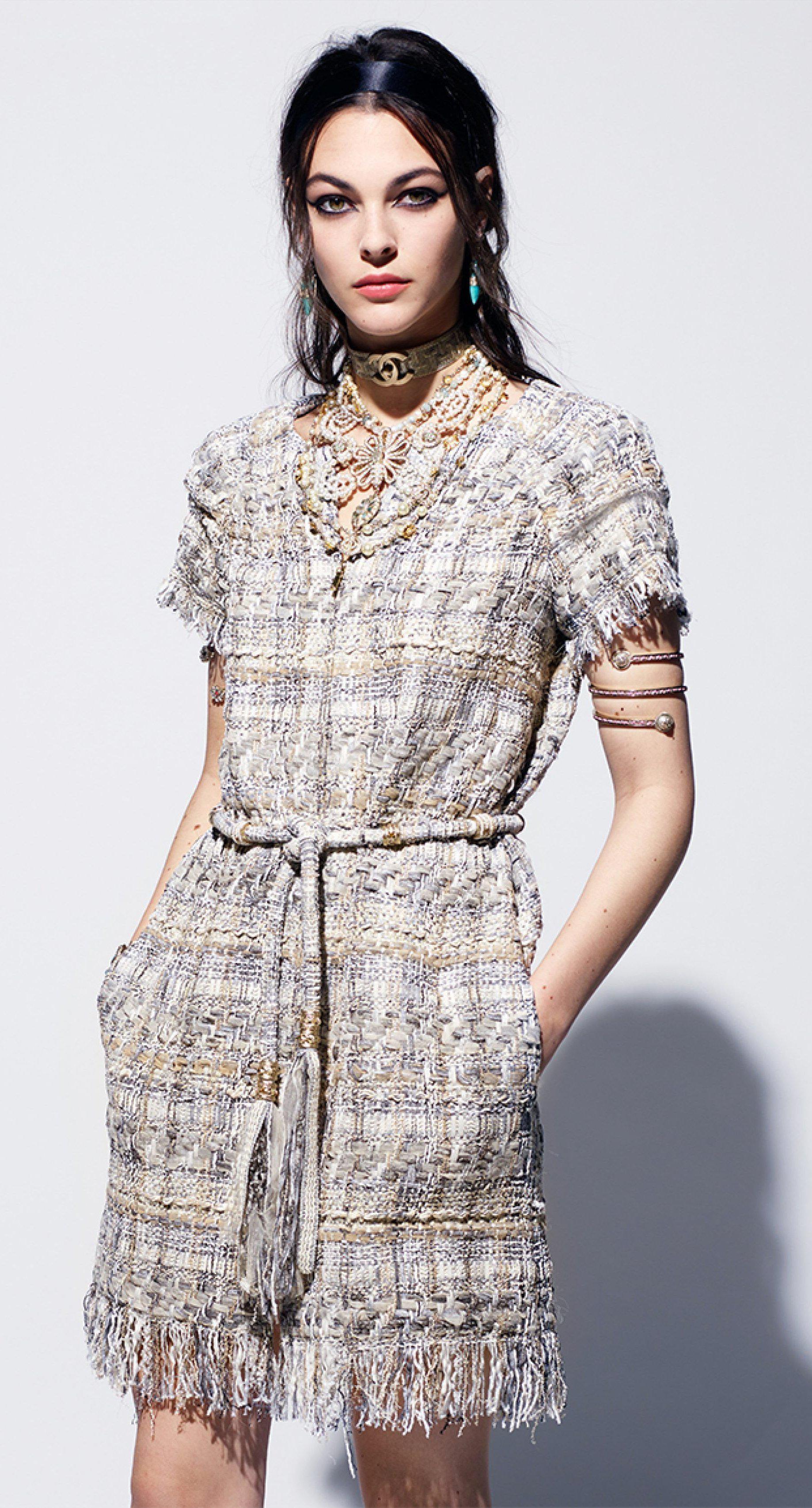 Chanel 9K$ Ribbon Tweed Runway Dress 1