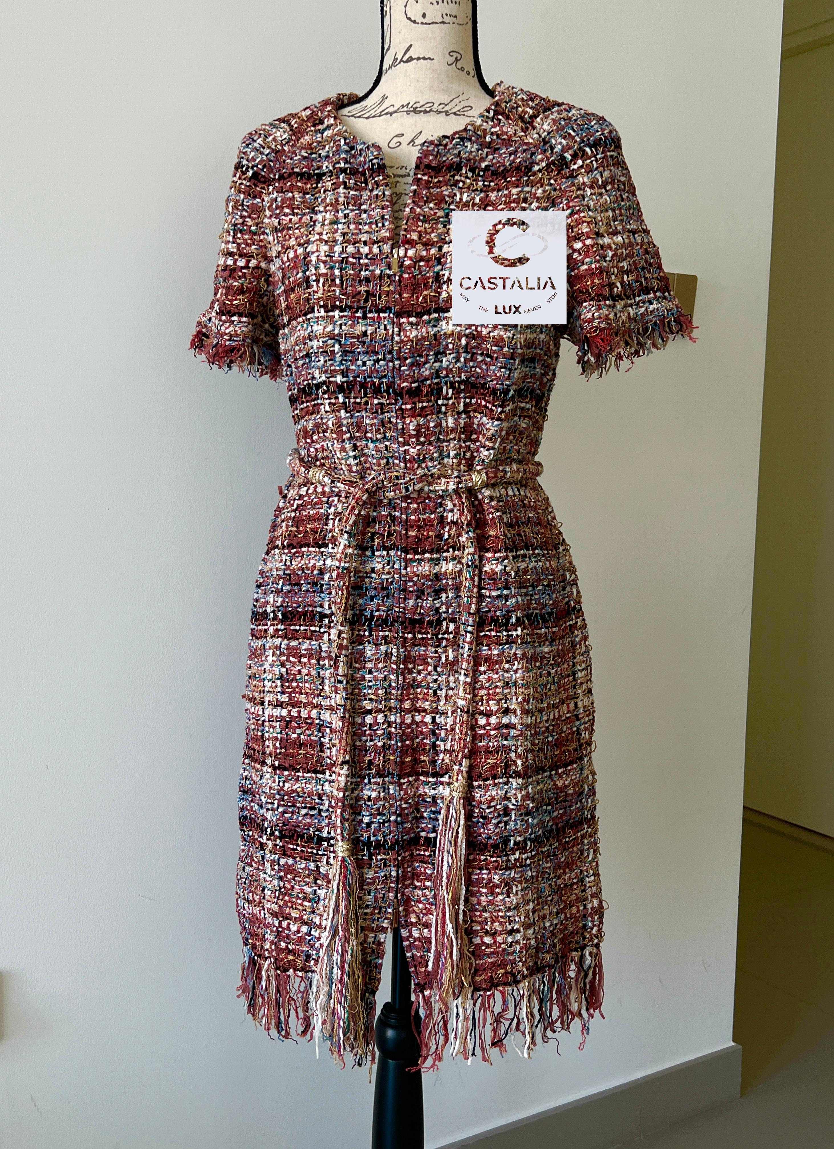 Chanel 9K$ Ribbon Tweed Runway Dress 2
