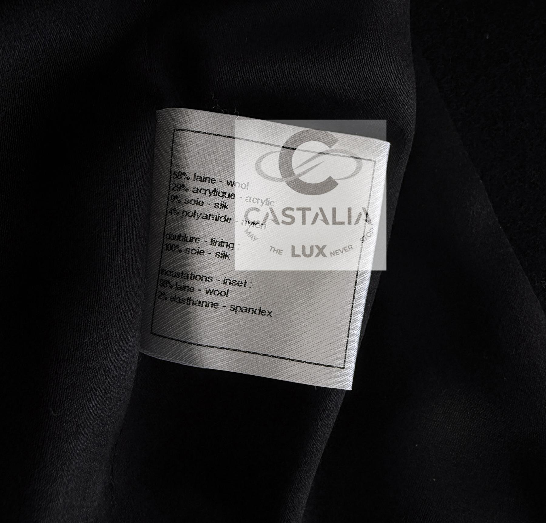 CHANEL 9K$ Laufsteg Marmor Tweed Parka Mantel 38 FR im Angebot 13