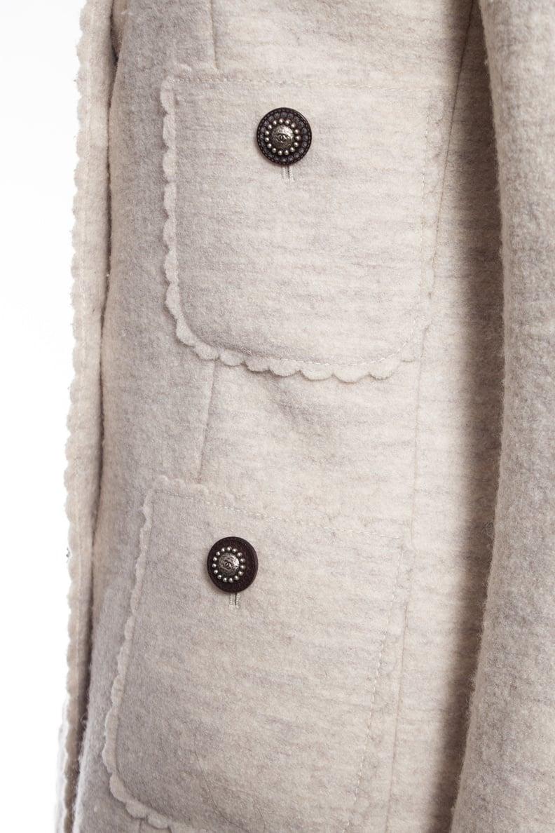 Chanel 9K$ Runway Paris / Dallas Beige Tweed Jacket For Sale 3