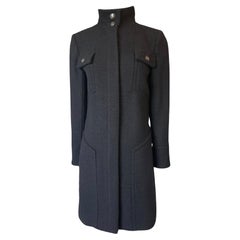 Chanel 9K$ Supermarket Collection Cappotto in tweed nero 44 FR
