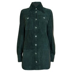 CHANEL 9K$ Vogue Cover Iconic Khaki Suede Jacket 36 FR