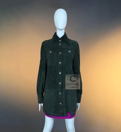 Chanel 9K$ Vogue Cover New Khaki Suede Jacket 36 FR
