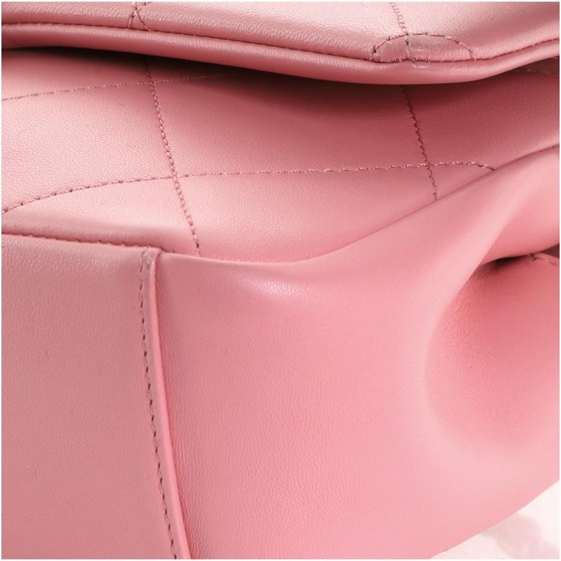 Chanel A Real Catch Klappe Tasche gesteppt Lammfell Medium 2