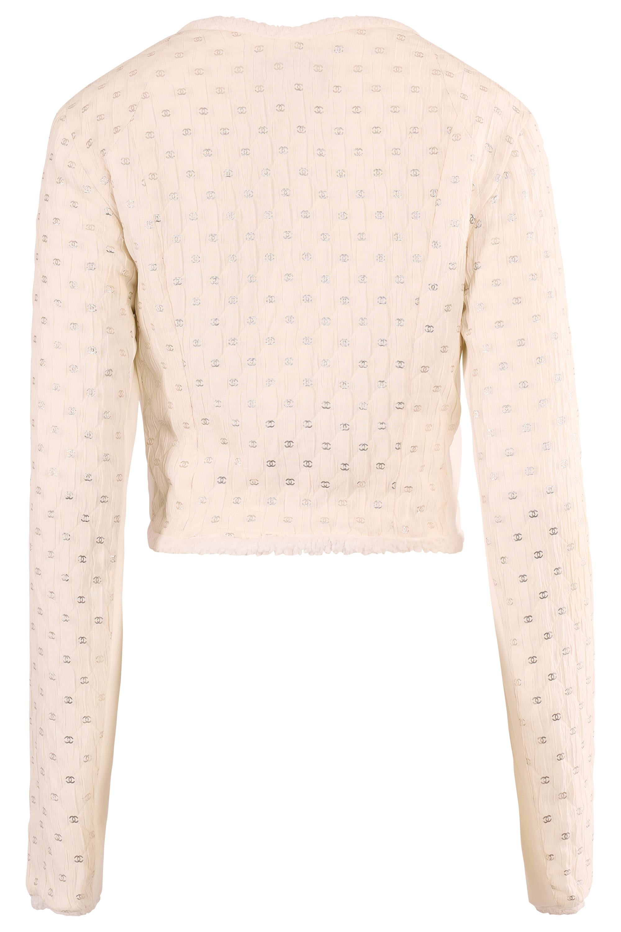 da uomo o donna Giacca Chanel A/I 2021 trapuntata con Monogram e foderata in pelliccia in vendita