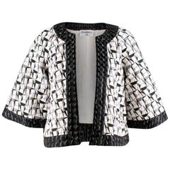 Chanel abstract-jacquard jacket FR 38