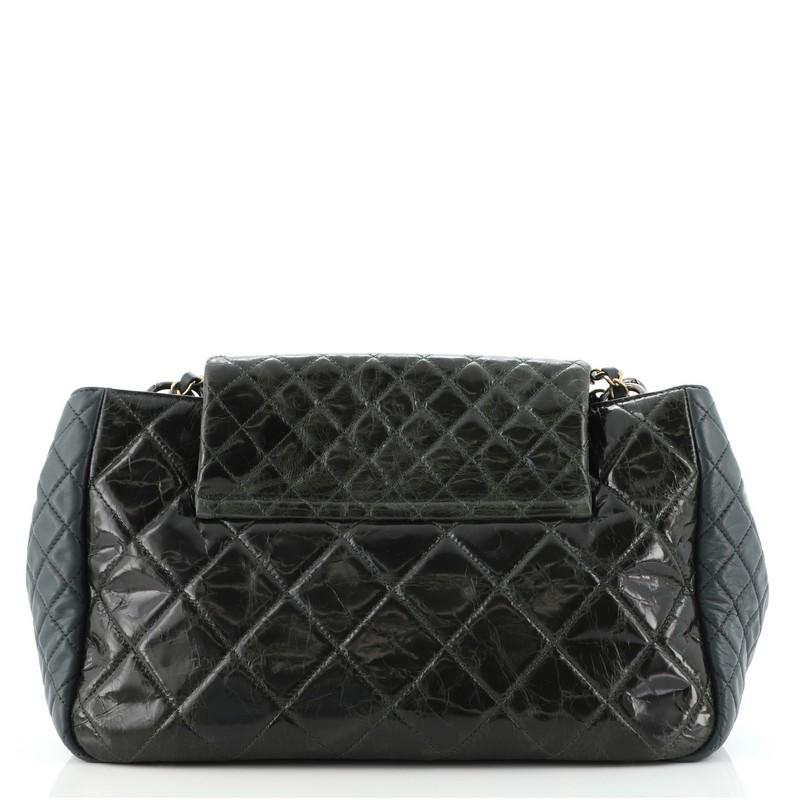 Chanel Accordion Reissue Flap Bag Quilted Calfskin Maxi In Good Condition In NY, NY
