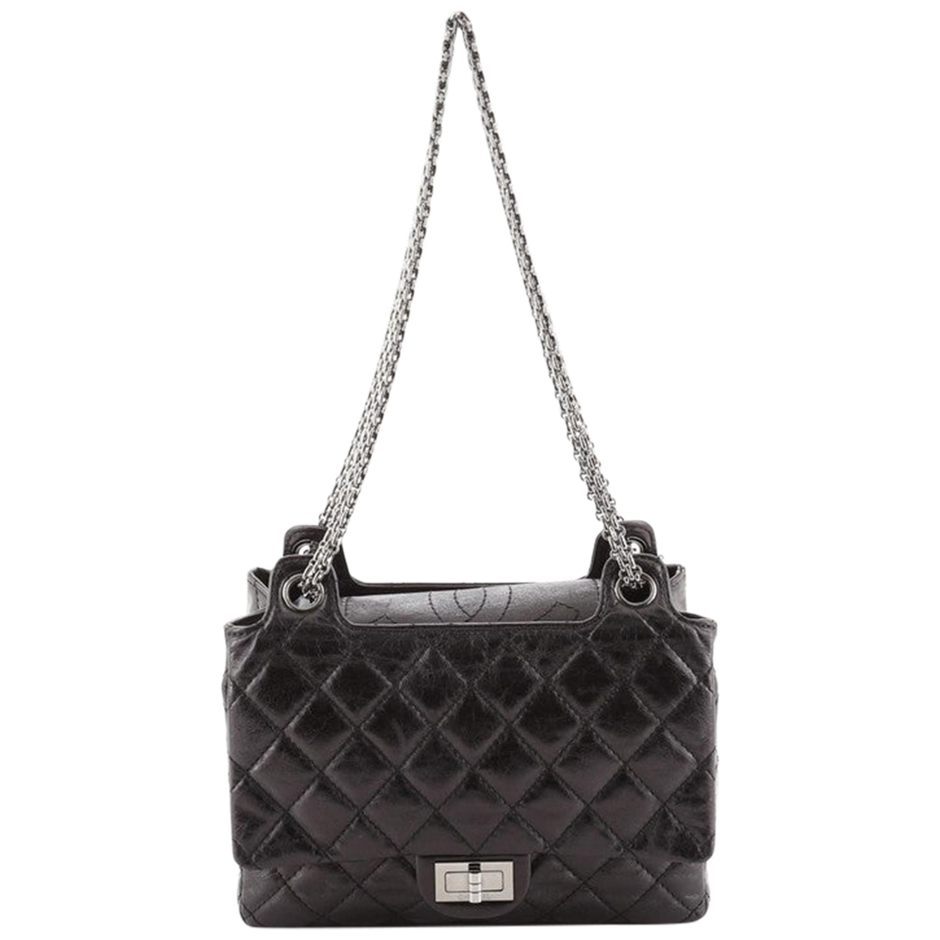 Chanel Accordion Reissue Flap Bag Quilted Calfskin Small