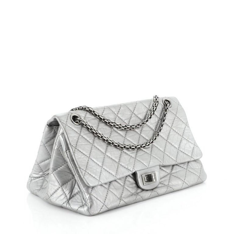 Chanel Accordion Reissue Shoulder Bag Quilted Aged Calfskin Medium at ...
