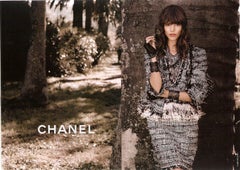 Chanel Ad Campaign Black Lesage Tweed Jacket
