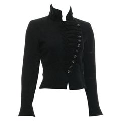 Chanel Ad Campaign Black Rib Jacket 38 FR