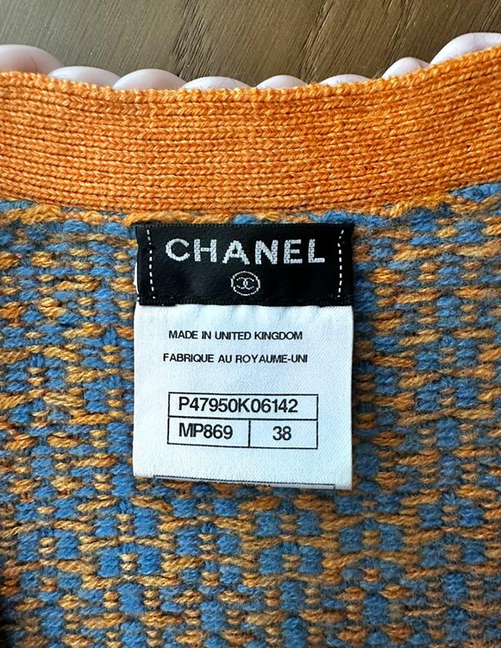 Chanel Ad Campaign Chain Link Cardigan 38 FR 7