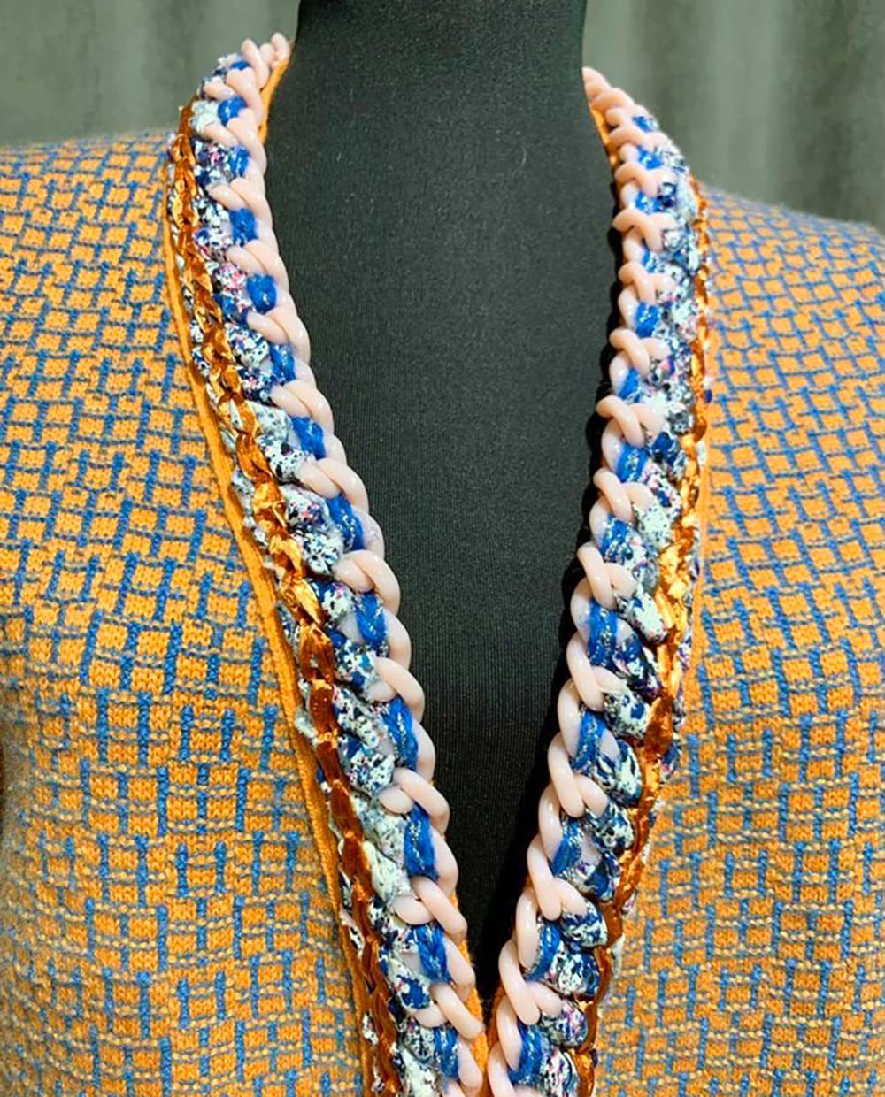 Chanel Ad Campaign Chain Link Cardigan 38 FR 2