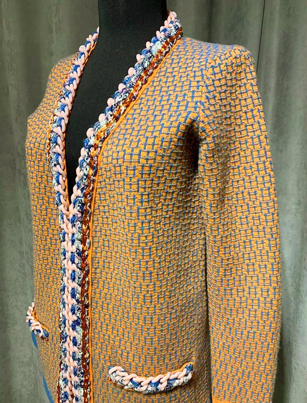 Chanel Ad Campaign Chain Link Cardigan 38 FR 3