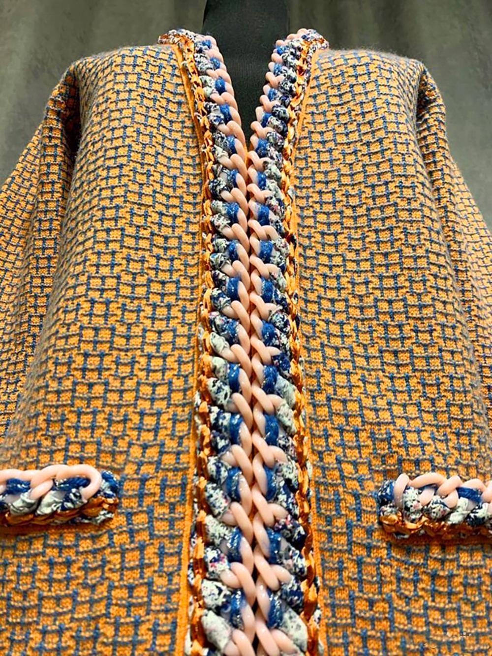 Chanel Ad Campaign Chain Link Cardigan 38 FR 4