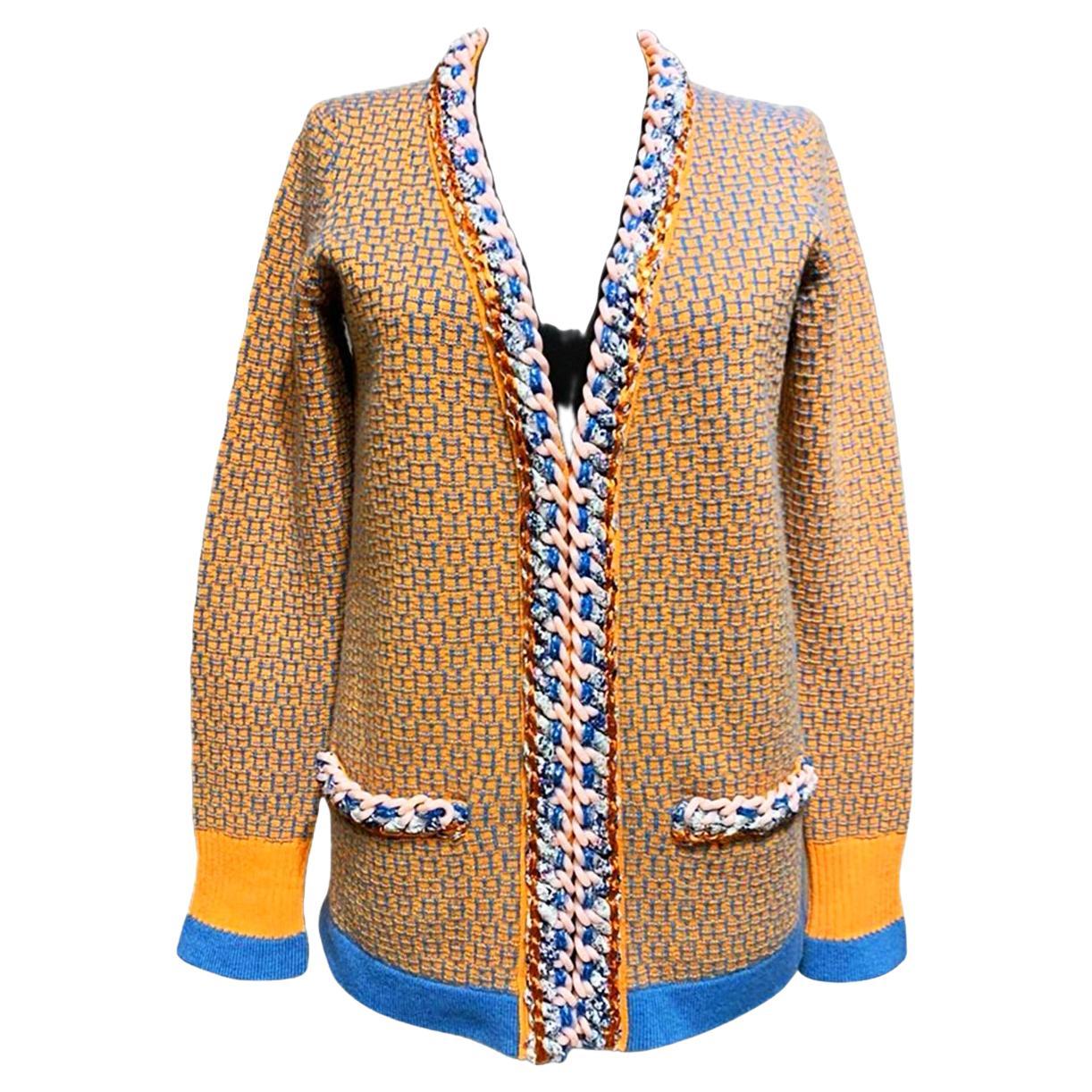 Chanel Ad Campaign Chain Link Cardigan 38 FR