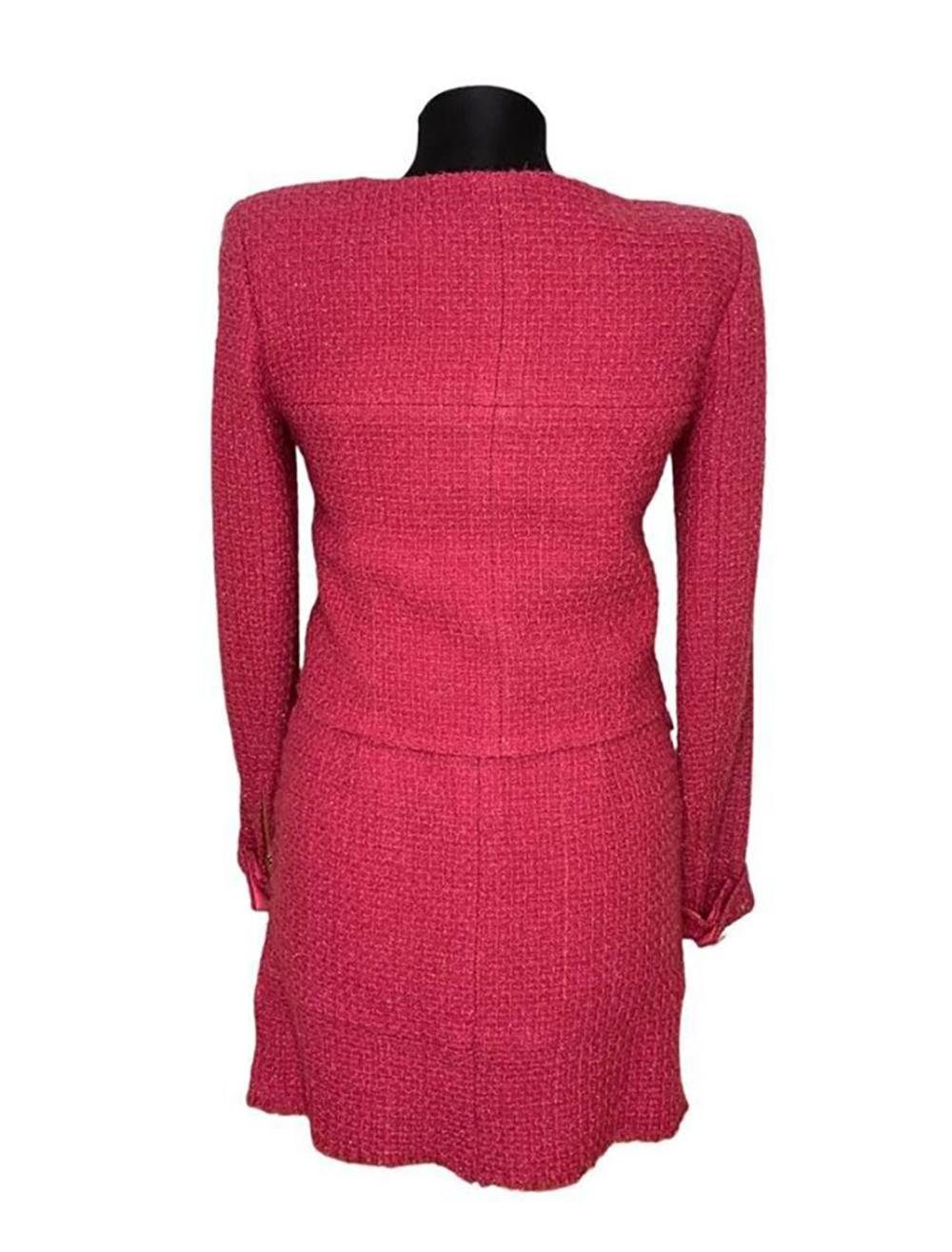 Chanel Ad Campaign Lesage Tweed Jacket and Skirt Ensemble For Sale 5