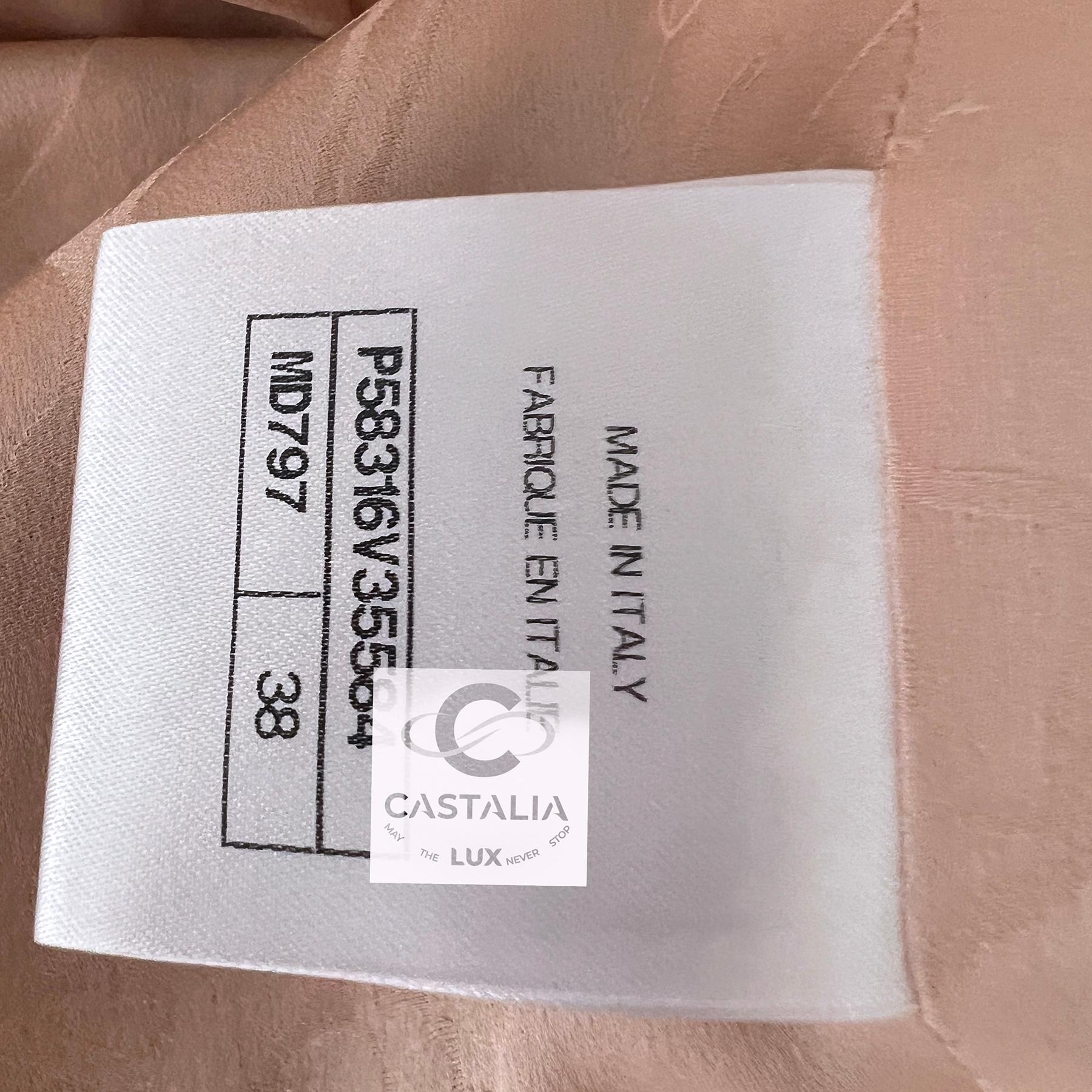 Chanel Werbekampagne Pastellrosa Tweed- und Denim-Jacke aus Tweed und Denim 38 FR im Angebot 6