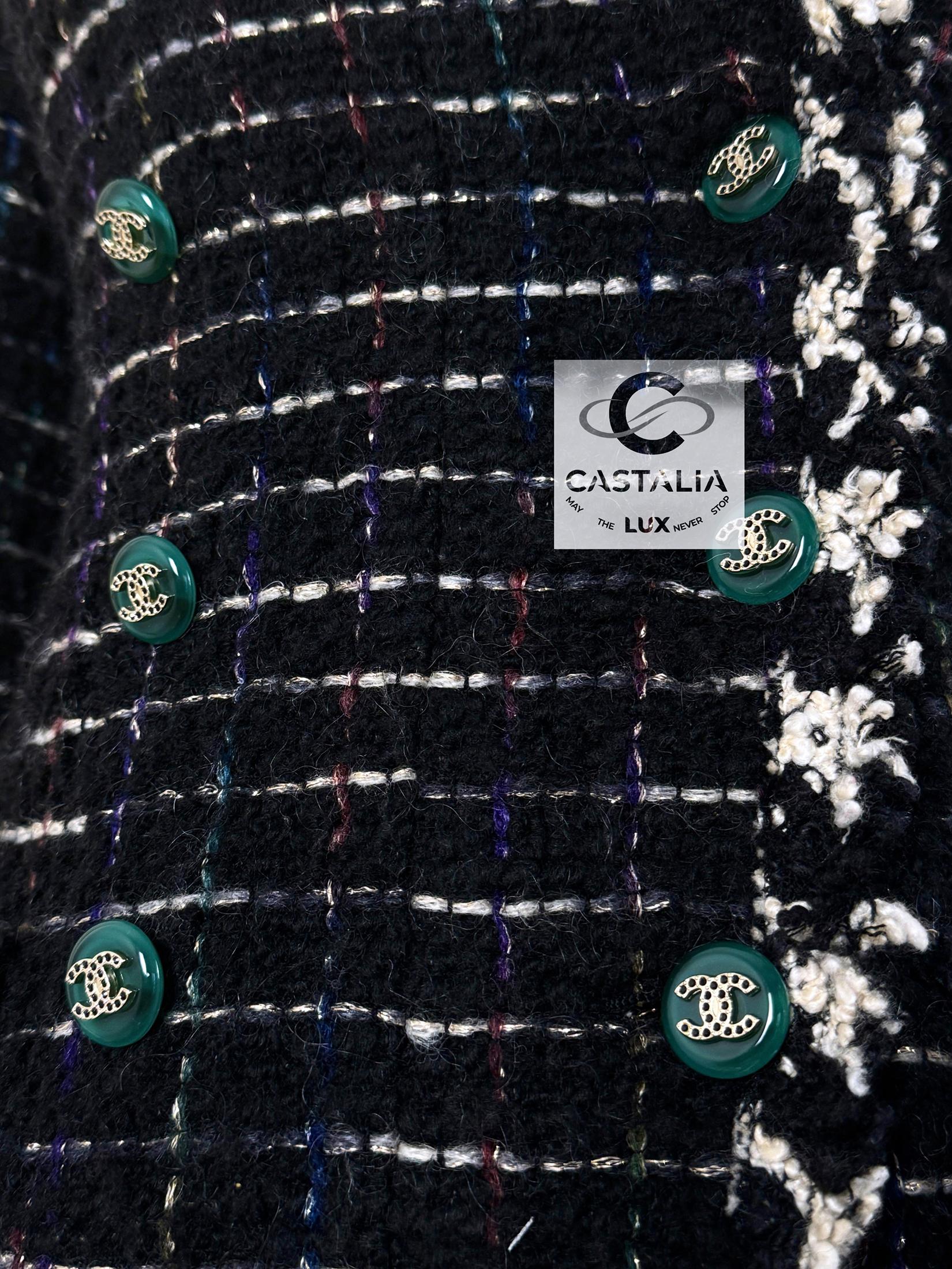 Chanel Ad Campaign Rarest Black Tweed Jacket 36 FR 4