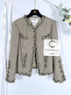 Chanel Ad Campaign Shimmer Tweed Jacket 38 FR