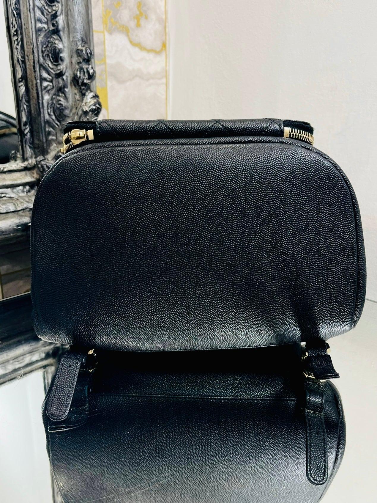 Chanel Affinity Caviar Leather Backpack In Excellent Condition In London, GB