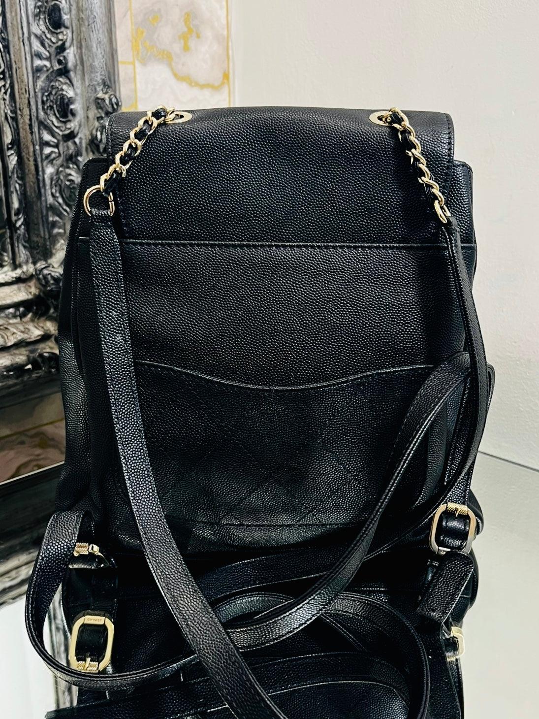 Women's Chanel Affinity Caviar Leather Backpack For Sale