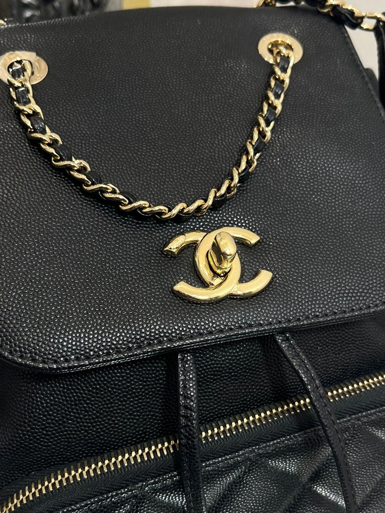 Chanel Affinity Caviar Leather Backpack For Sale 1