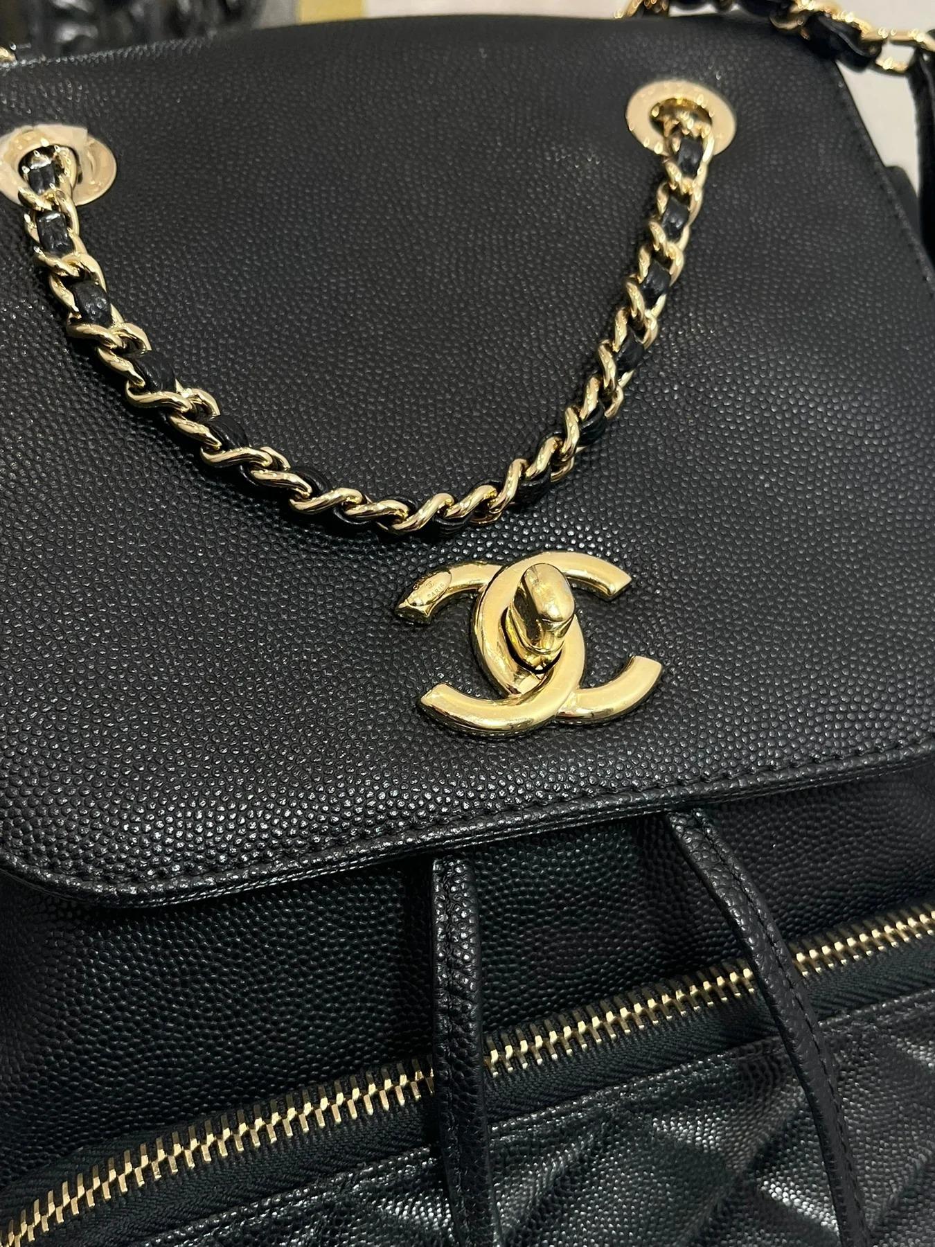 Chanel Affinity Caviar Leather Backpack 1